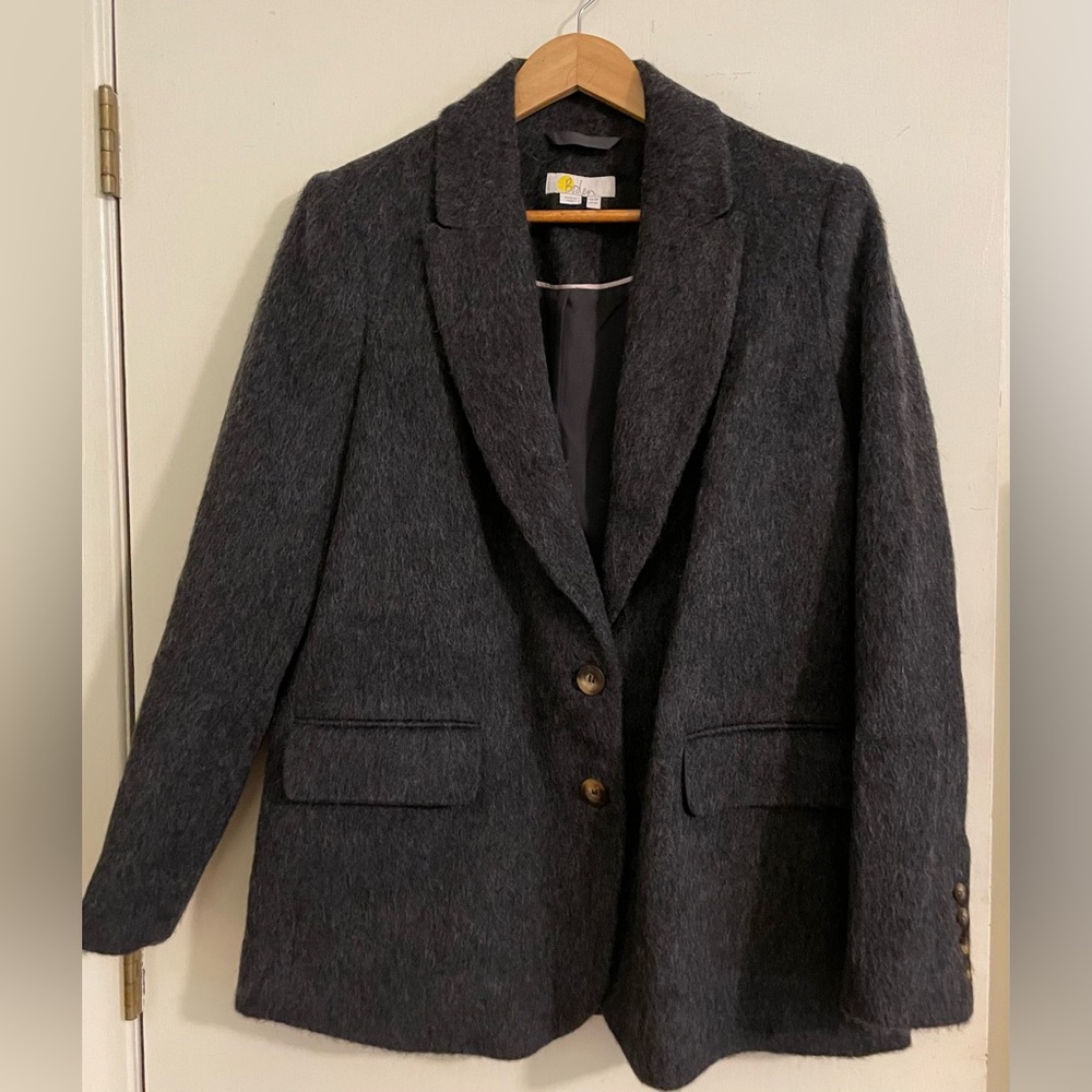 Boden Fuzzy Wool Blazer Sz 14
